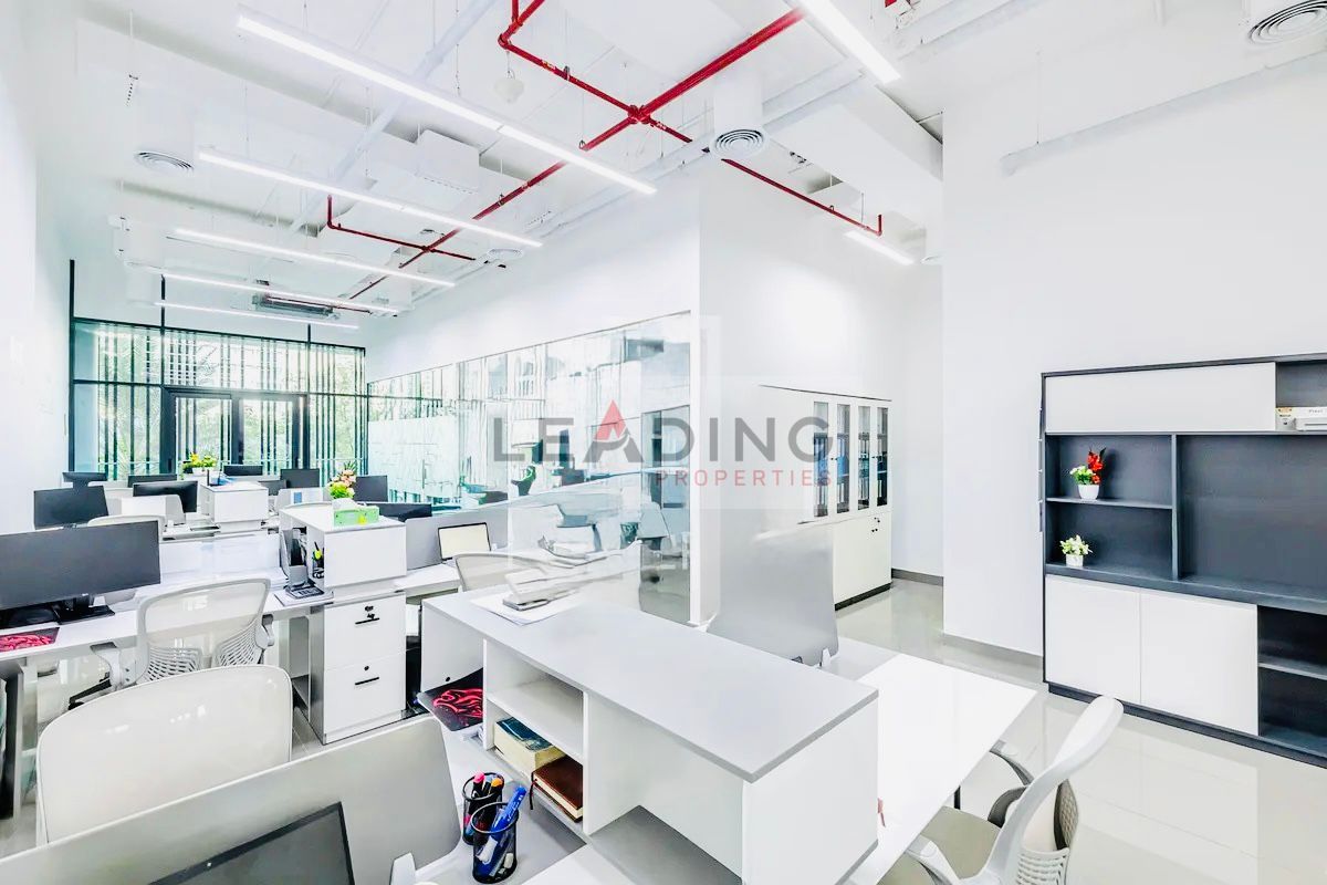 Premium Office Space in Prism Tower | Bright Luxury Corner Unit | 1,158 Sqft | 2 Minutes to Metro | Traffic-Free Business Location |