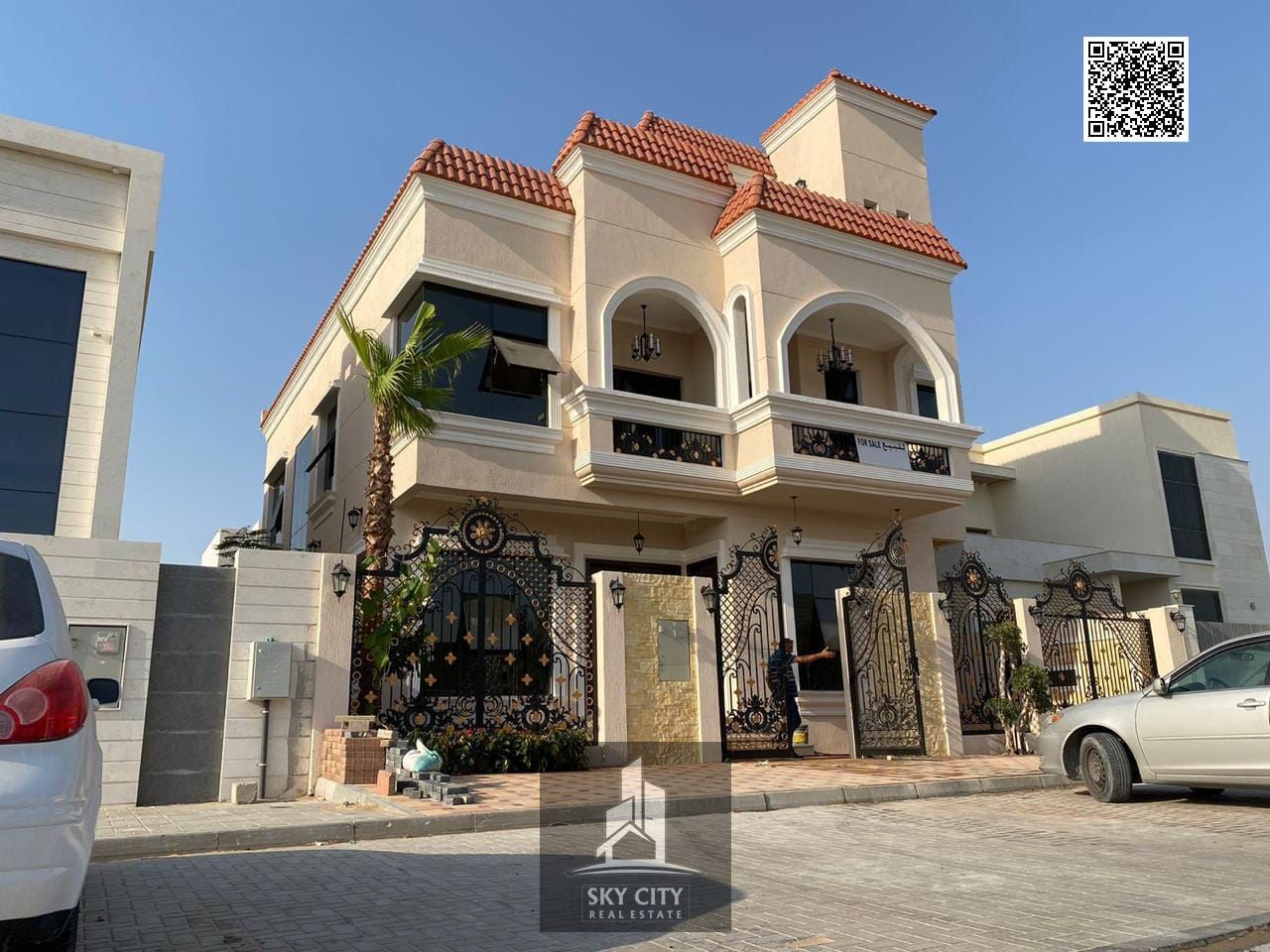Own the most luxurious villas in Ajman! Two floors plus a rooftop with a swimming pool, all at a price that includes electricity, water, and air condi