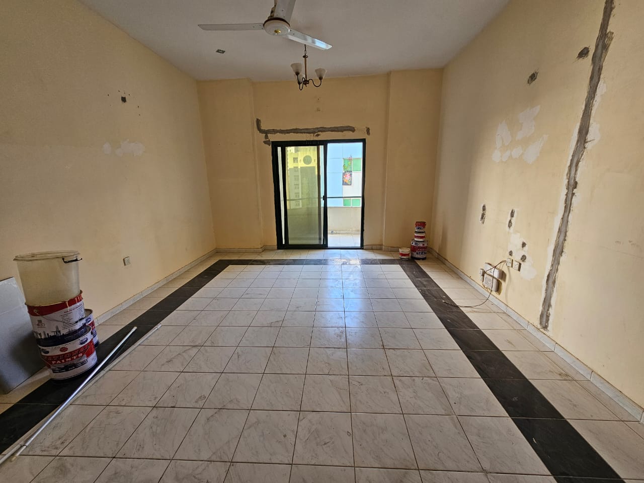 Spacious 3BR apartment with balcony and master maid’s room in Al Qasimia Al Mahatta, AED 54,880 on 6 cheques.