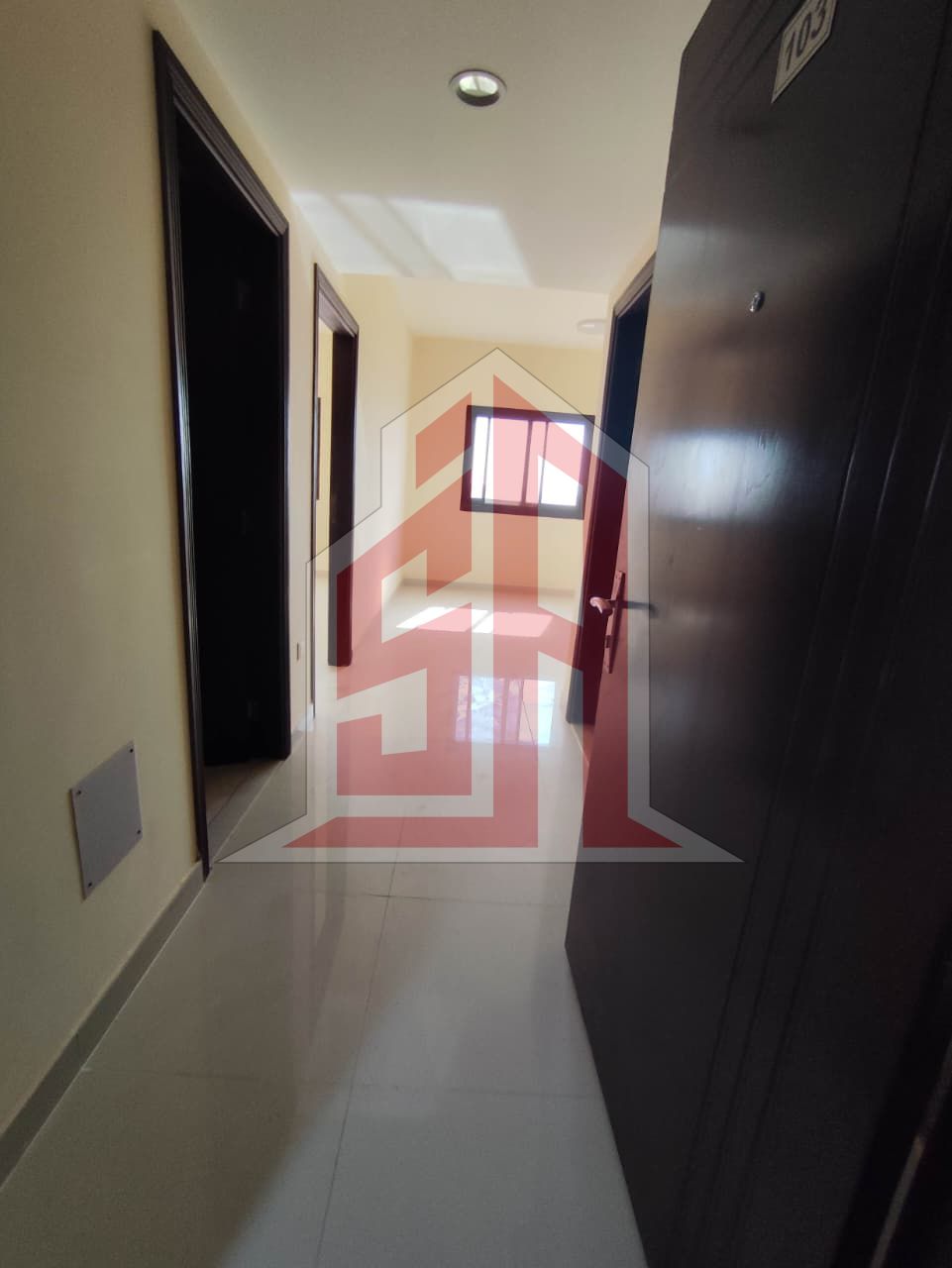Brand New Building, Available for rent 1bhk, balcony in Al Abraq
