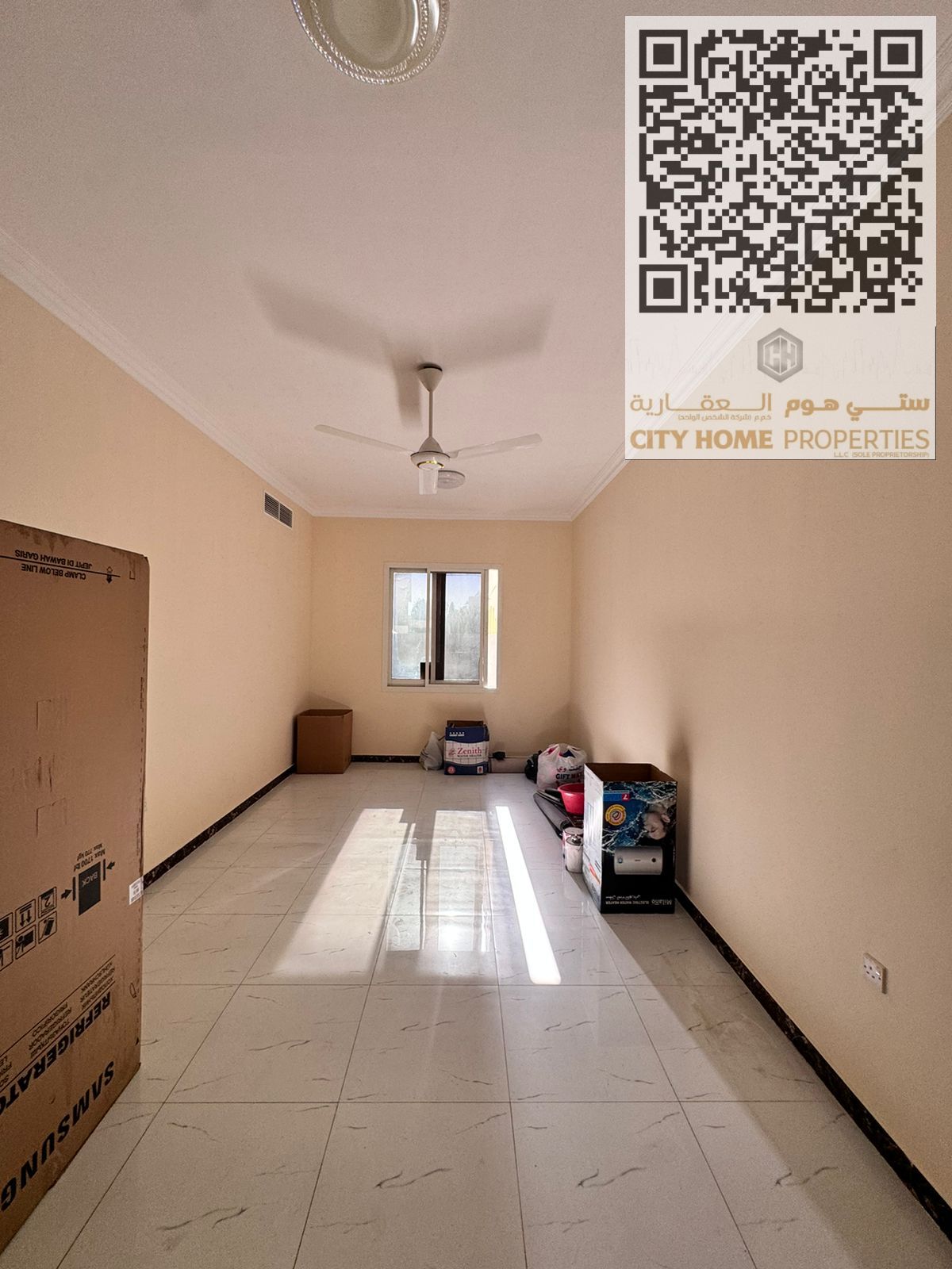 A large and modern apartment is now available for annual rent in the highly sought-after area of Al Mowaihat 3, near Al Shuweifat School, one of Ajman