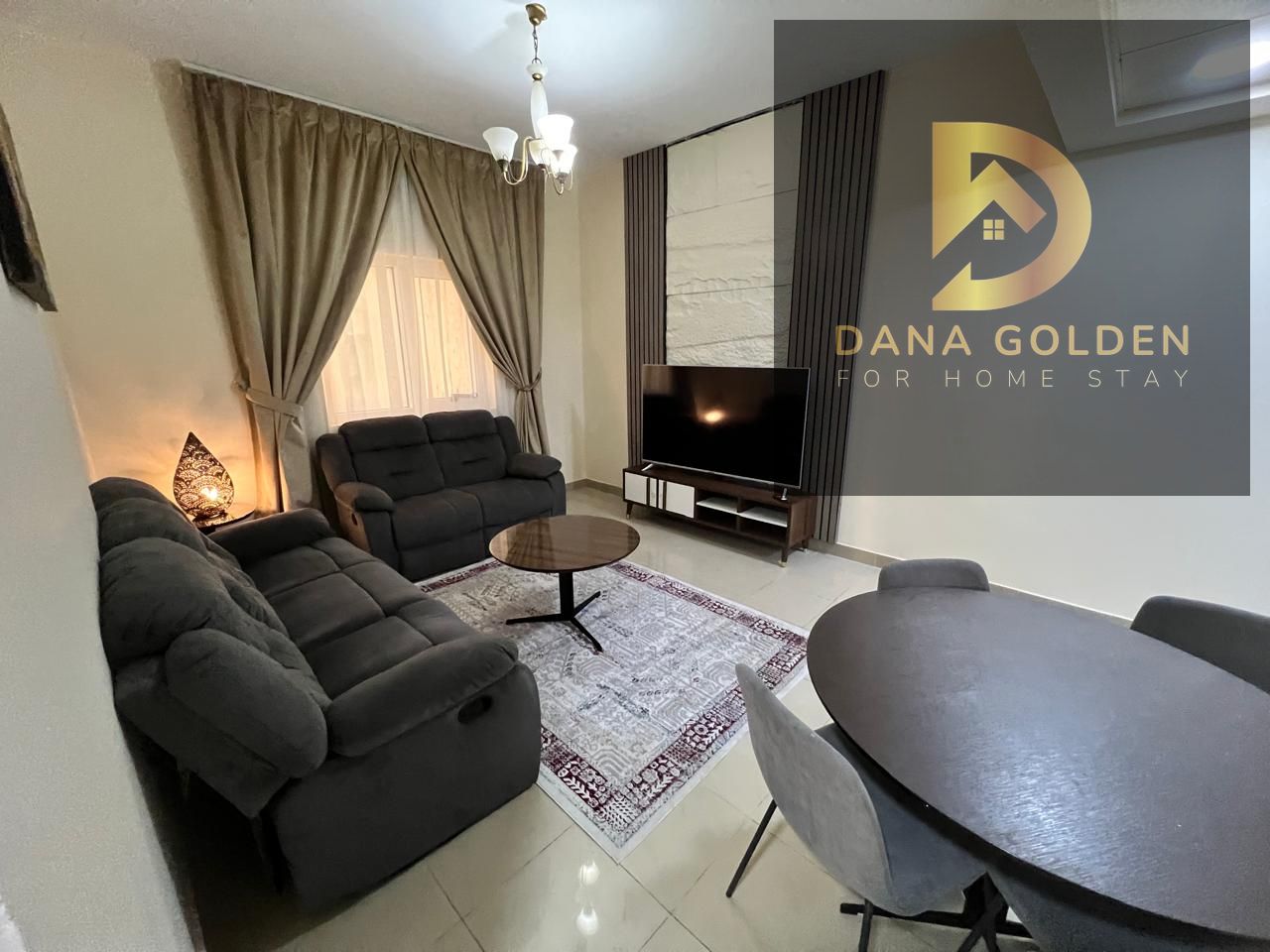 Furnished one-bedroom apartment in Al Majaz 3. Rent: AED 5,500 (all utilities