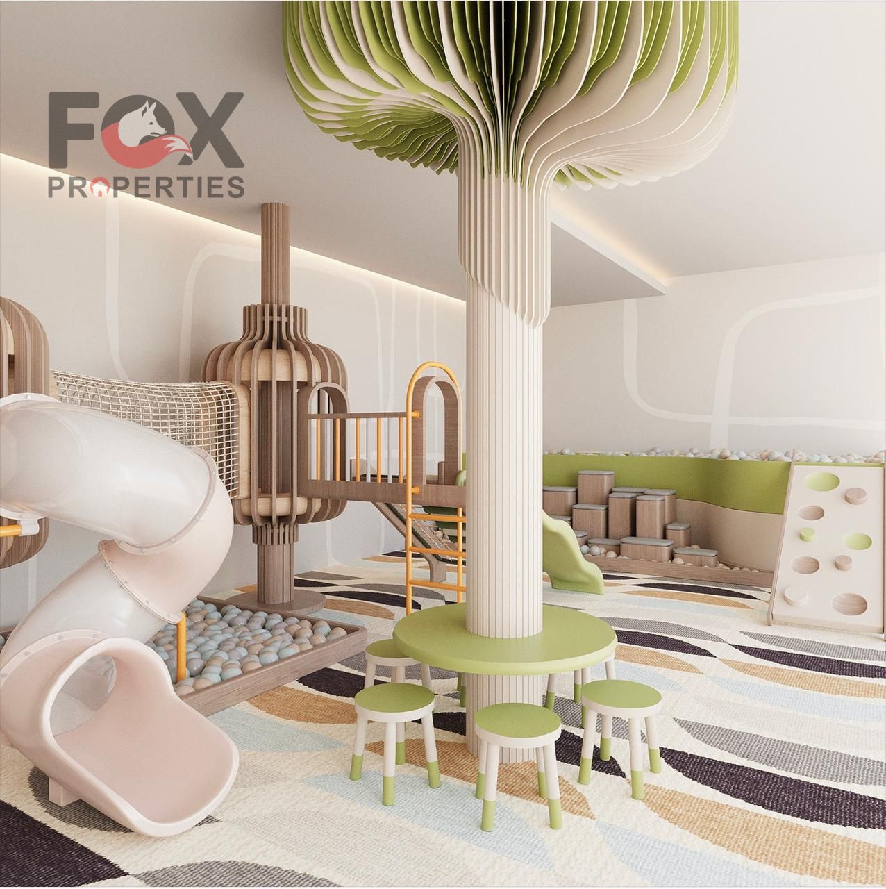 Own a studio apartment in Tiger Downtown Ajman, the first Crystal Lagoon in Ajman. Freehold ownership with no commission. 3-year and 5-year payment pl