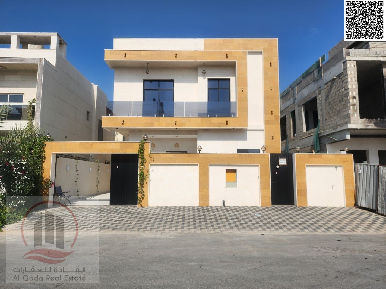 Villa for sale in Ajman, Al Yasmeen area – close to Sheikh Mohammed Bin Zayed Road. Two floors, ready to move in or an investment opportunity. Modern