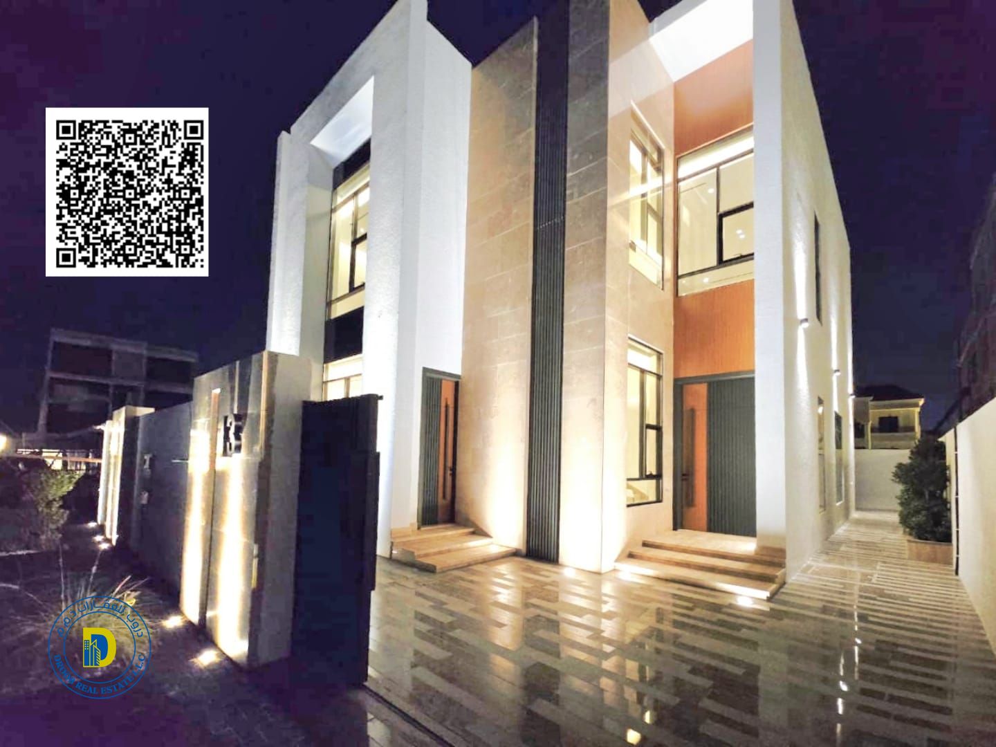 Luxury villa for sale in Al-Haliyo 2 area. 4 bedrooms, living room, majlis, and roof terrace. Attractive price includes registration fees.