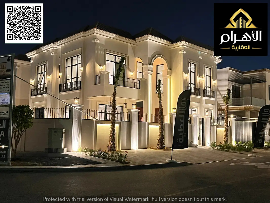 A luxurious villa with a modern design, high-end finishes, a garden, and a private pool. The price includes electricity, water, and air conditioning.
