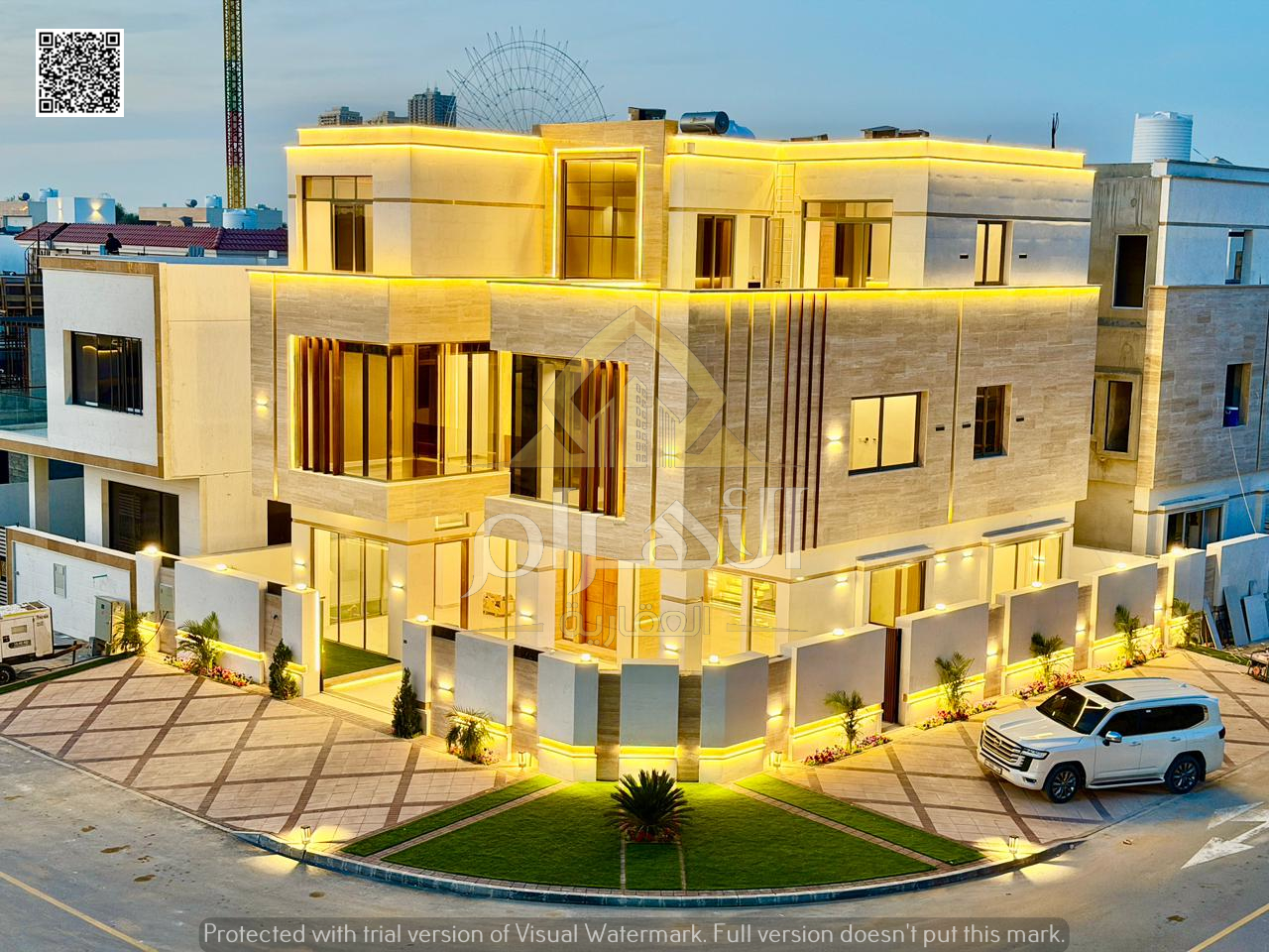 Luxury corner villa with 7 bedrooms | Private pool, elevator, and rooftop terrace. Price includes registration fees and air conditioning. Freehold own