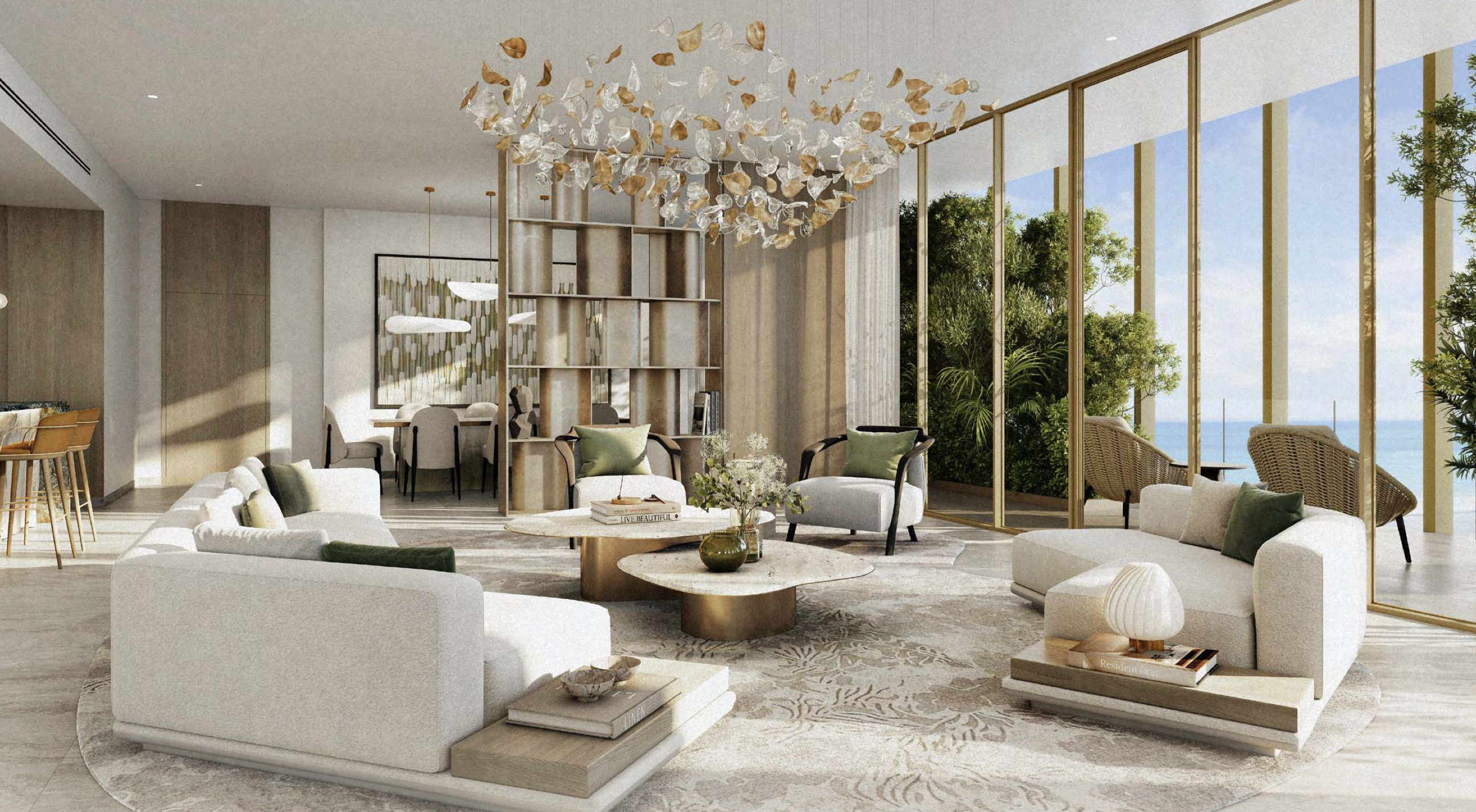 Skyline and Water view 2 br / premium developer / forest district