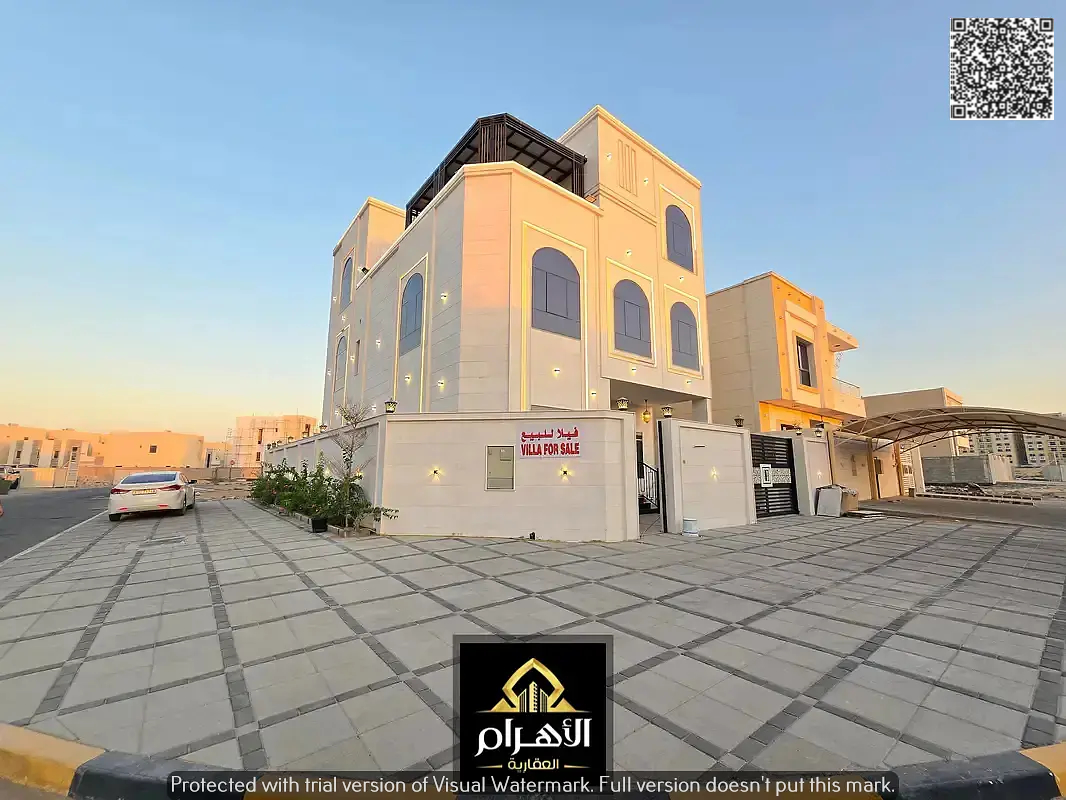 For sale: Corner villa (ground floor, first floor, and roof) with high-end finishing - on the main street - registration and ownership fees included