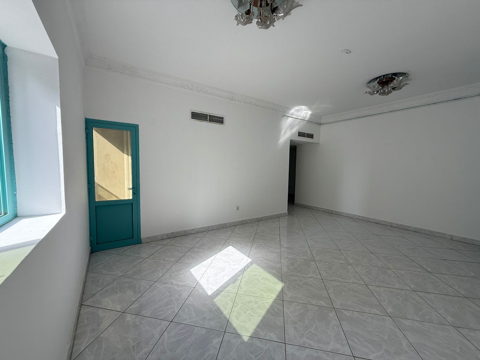 Very large 2BR apartment in Al Majaz 3 with three balconies, free AC, AED 44,880 on 6 cheques.