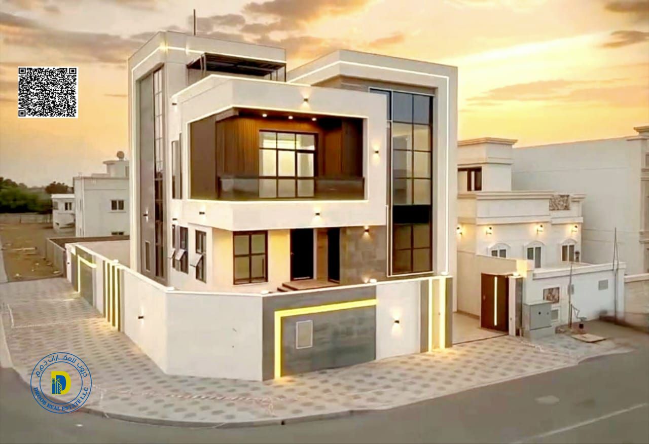 For those seeking luxury, a corner villa with 4 bedrooms, a pool, and a roof , in Al Zahiyah , bank financing, and freehold .
