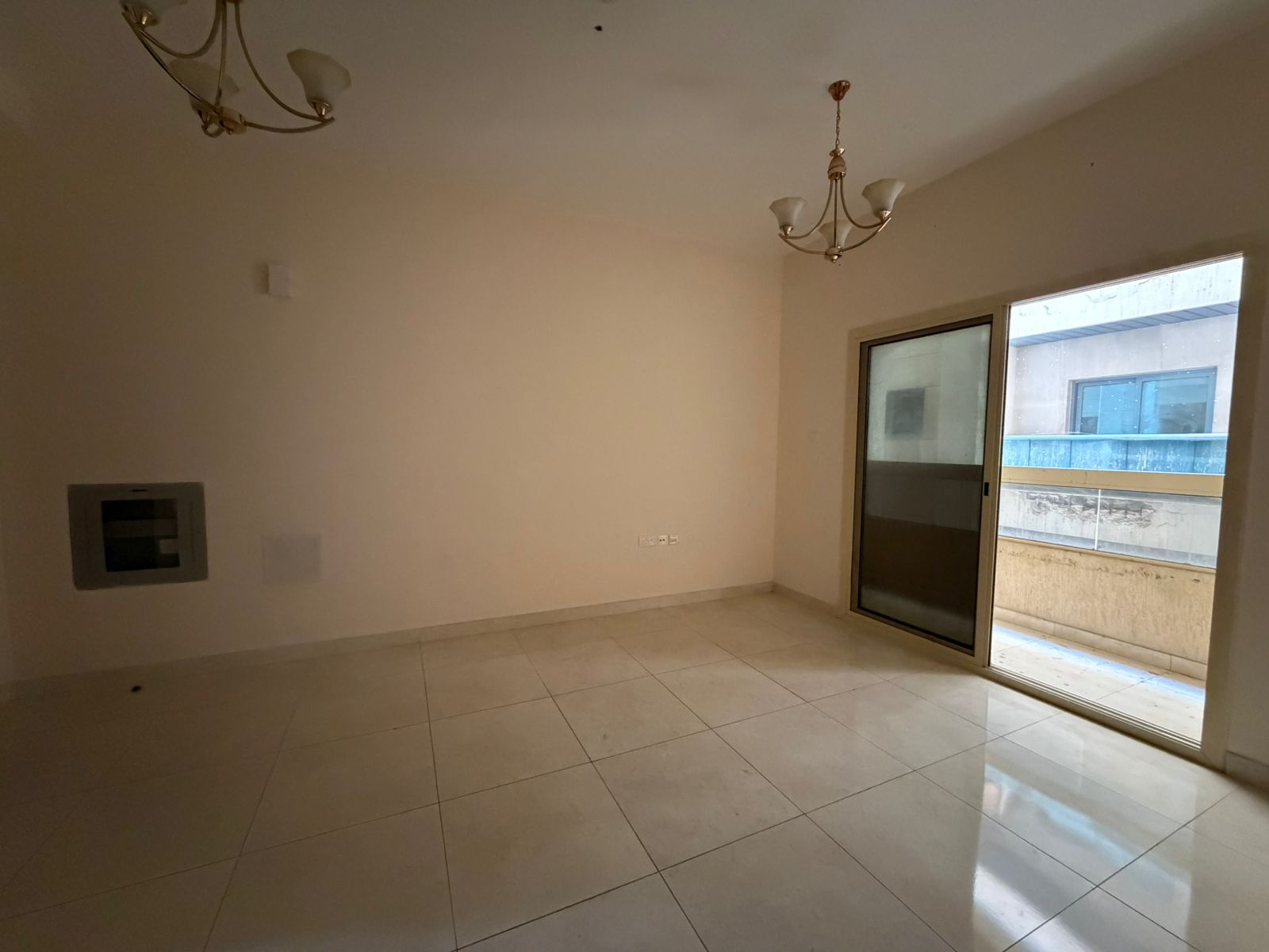 1BR + living room, family tower, spacious, 2 bathrooms, free maintenance, balcony, easy access to Dubai & Ajman