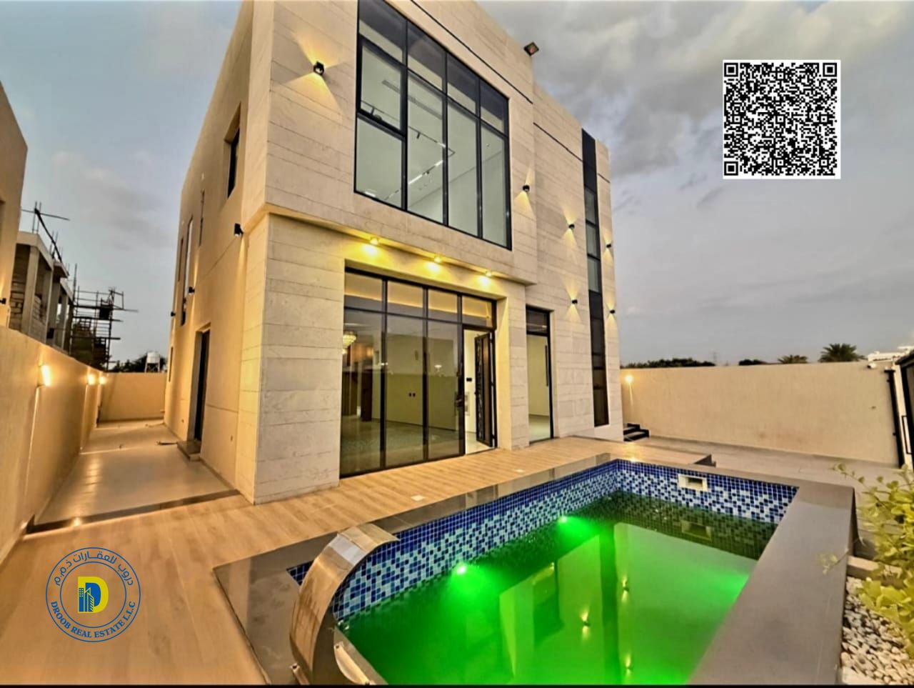 For sale: Modern 4-bedroom villa with pool, registration fees , in Al Helio 2, Ajman. Freehold ownership for all nationalities. Bank financing.