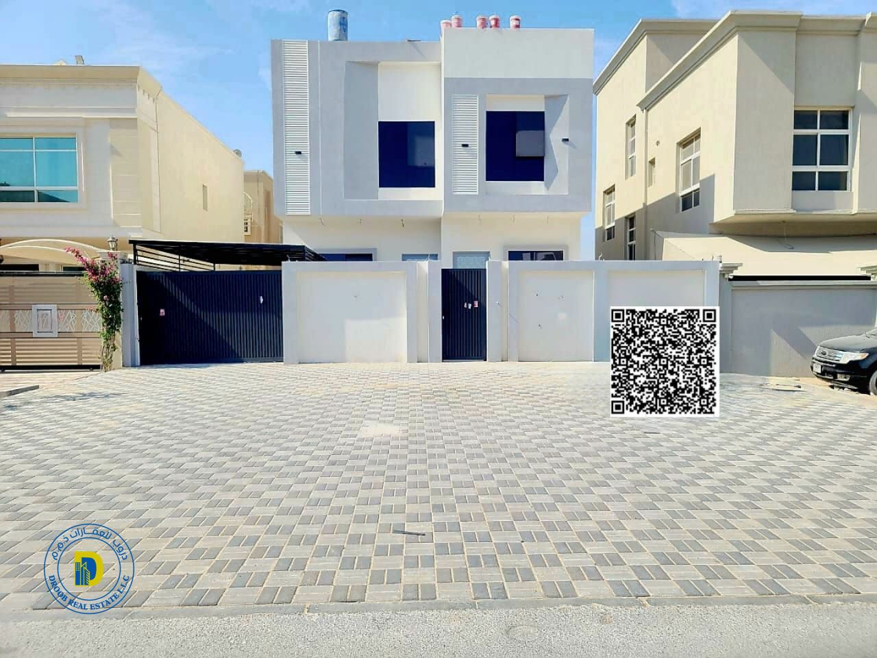 At a great price, a modern 3-bedroom villa in Al Zahia area, super deluxe finishing, freehold ownership and bank financing available.