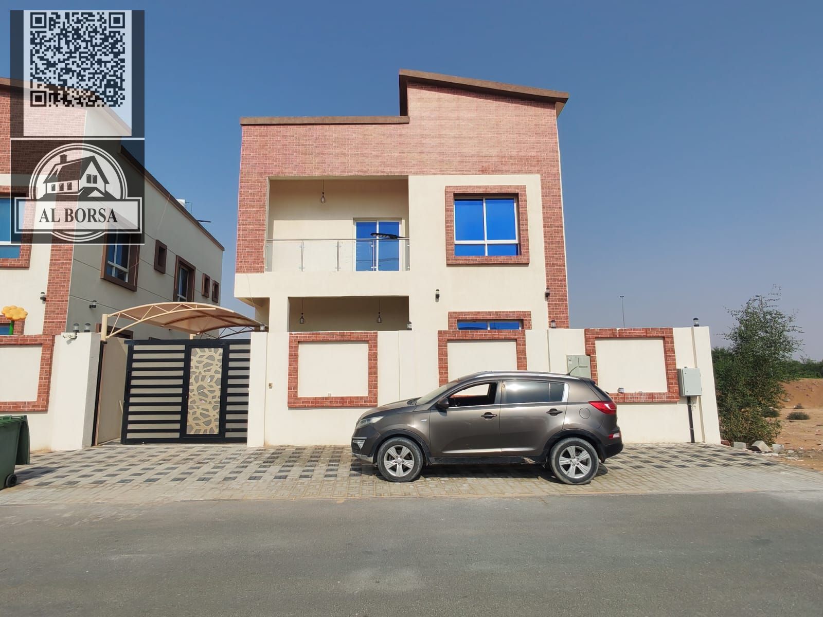 Villa for rent in Al Zahia – Two floors – 5 master bedrooms + Majlis + Living room + Maid's room