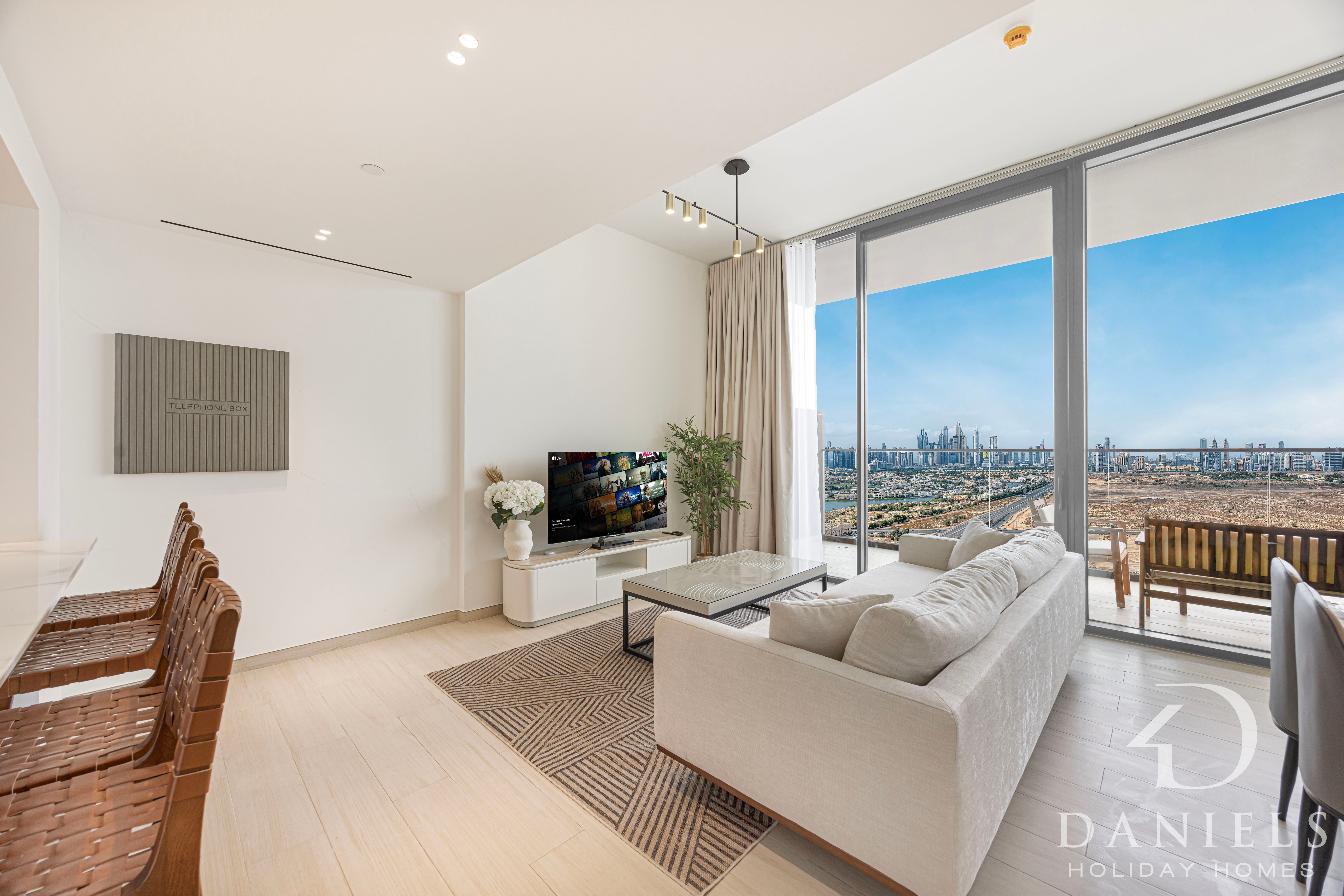 Daniels Chic 1BR | City Skyline Views | JVC