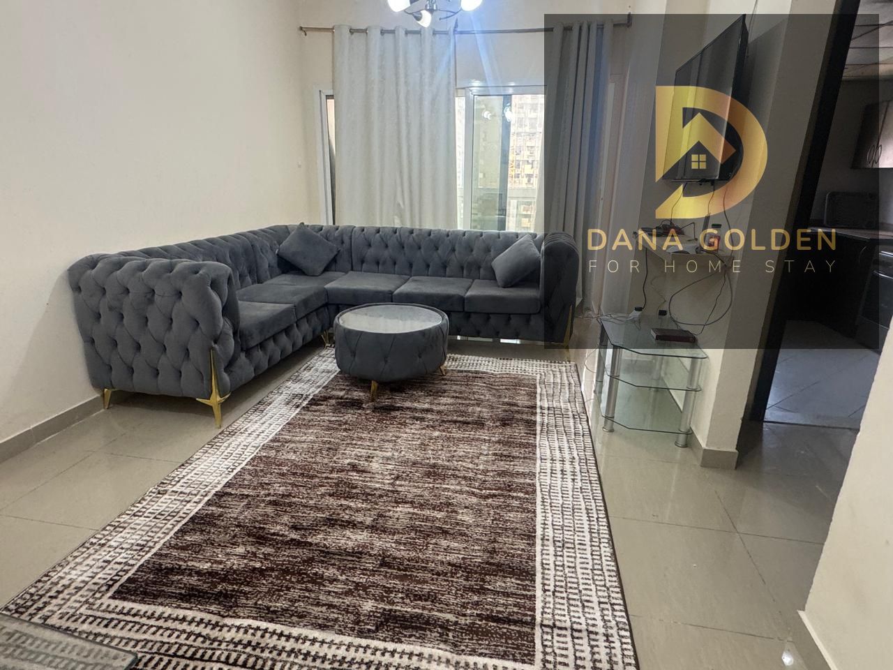One room, a hall, a fully equipped kitchen with cabinets, one bathroom, a balcony 4600including internet only