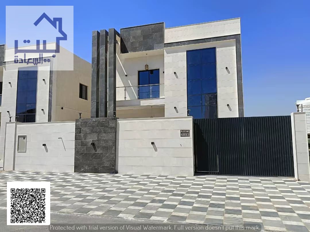 Villa for rent in Al Zahia, Ajman. 4 master bedrooms + living room + majlis + luxurious kitchen + maid's room. Ready to move in immediately. Villa for