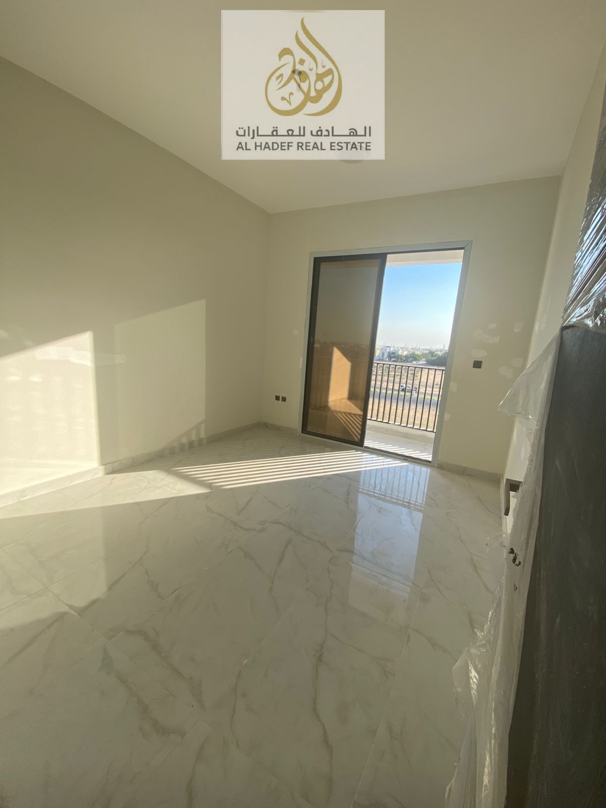One bedroom and living room with bathroom, first occupancy, open view and separate balcony, excellent modern finishes, and at the lowest price in Ajma