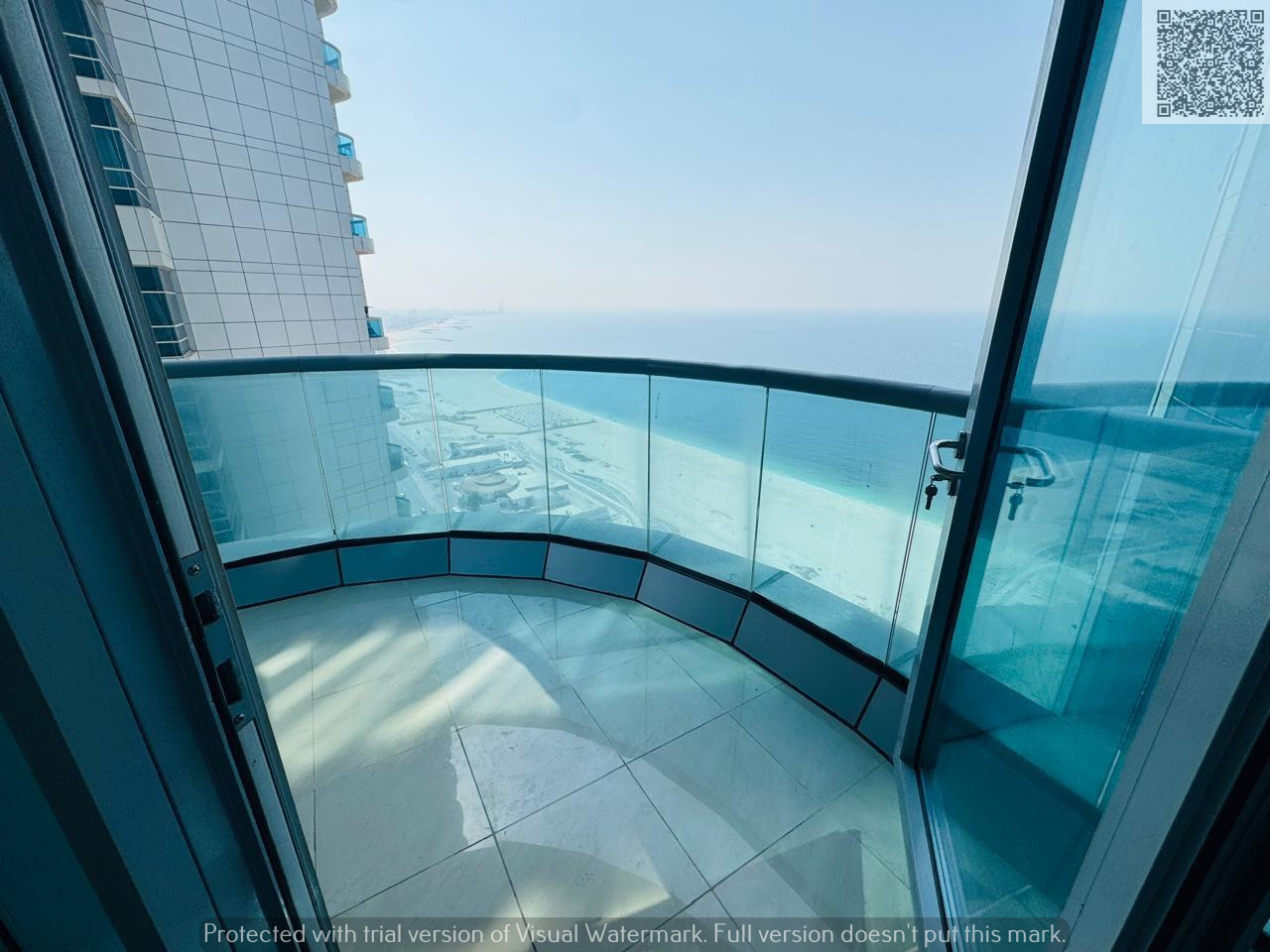 2-bedroom resale apartment in ACR Ajman, full sea view, large balcony, 2 master rooms, parking included.