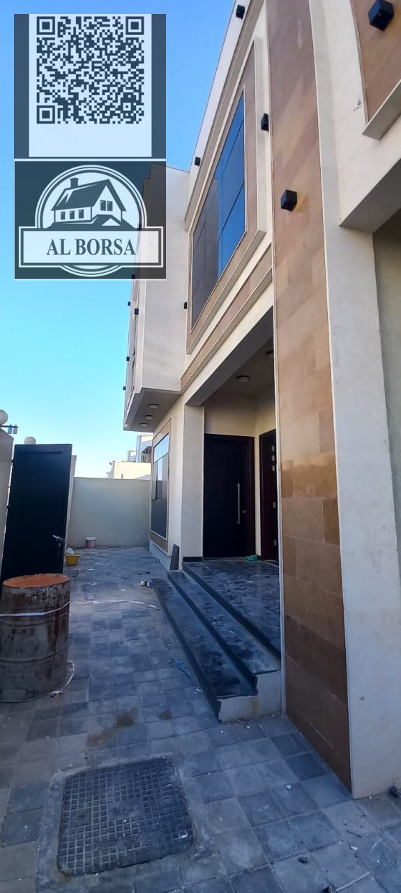 Brand new villa for rent in Al Zahia | Two floors + roof | 7 master bedrooms | 2 living rooms + majlis | Roof with large terrace | Central air con