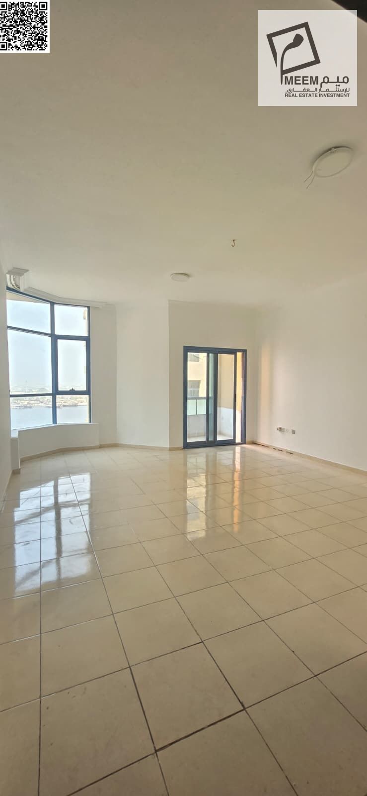 For sale: Two-bedroom apartment with a large living room in Al Khor Towers, excellent location and price, freehold ownership for all nationalities.