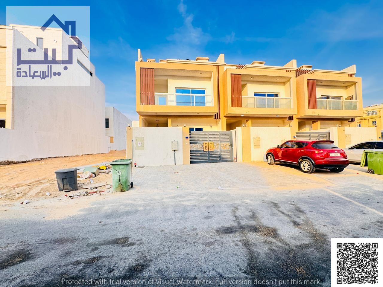 Luxury townhouse for rent in Al Zahia, featuring a modern design, elegant finishes, and spacious layout, located in a quiet and well-serviced communit