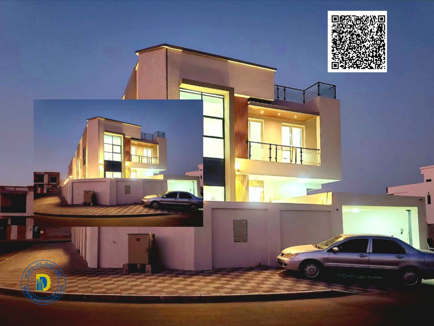 For sale: A stunning 6-bedroom villa in the Al Yasmin area, featuring a living room, majlis, and roof terrace. Attractive price.
