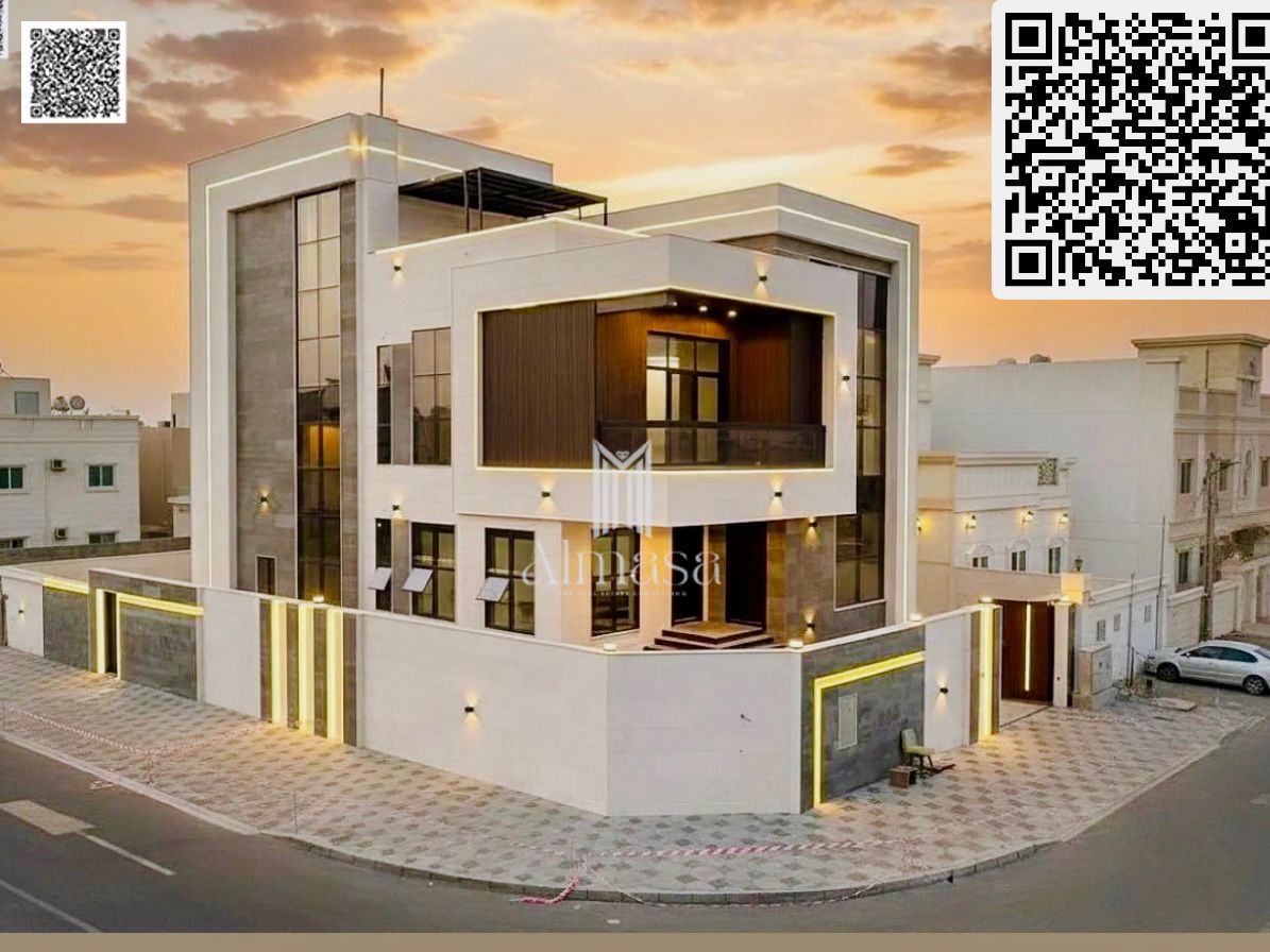 Modern cornar villa With a swimming pool on a main street,