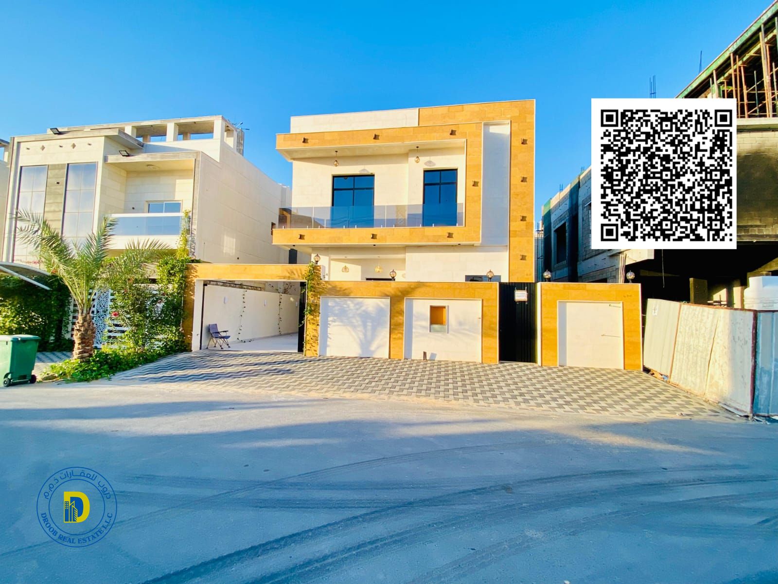 For sale: Excellent villa with 5 bedrooms in Al Yasmin area, living room and majlis. Attractive price.