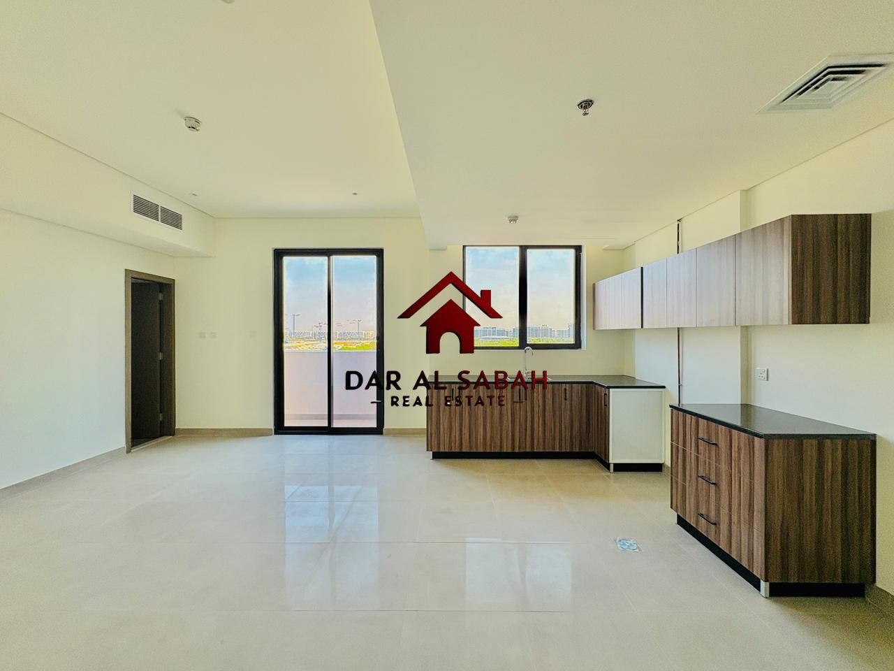with balcony | 4 cheque payment | brand new building | Ready to move !