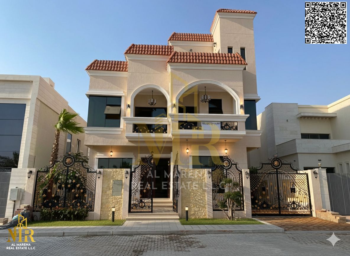 With Jumeirah design & finishes, own your dream home, 2 floors + roof, 5 master bedrooms with pool, price includes registration fees & AC!