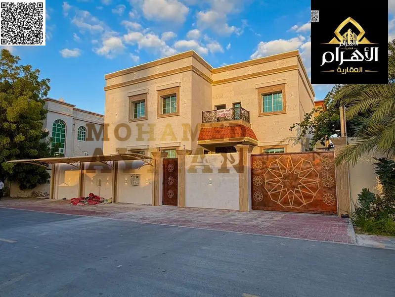 A villa with all-inclusive price (electricity, water, and air conditioning) ready for occupancy in one of Ajman's most prestigious areas.