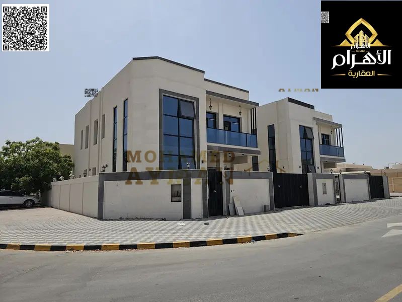 Corner villa at an excellent price, ready to move in, in one of Ajman's most prestigious areas, freehold ownership.