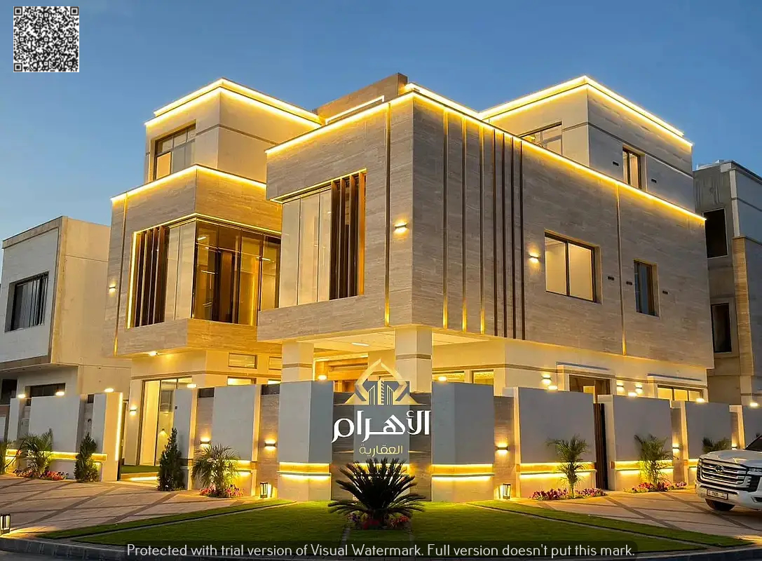 Luxury villa for sale in Al Yasmin, with a spacious area. Includes all fees and services – Freehold ownership for all nationalities | Al Ahram Real Es