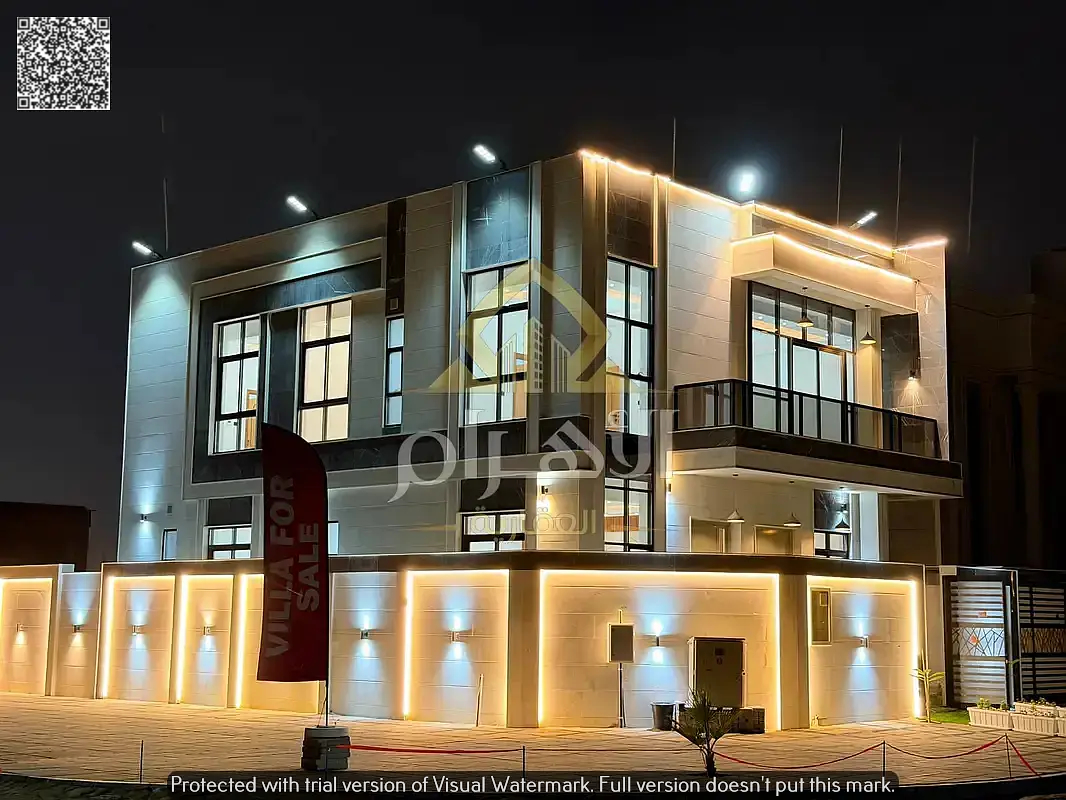 Turnkey villa, all-inclusive, on the main street, ready to move in, in one of Ajman's most prestigious areas. Freehold ownership available to all nati