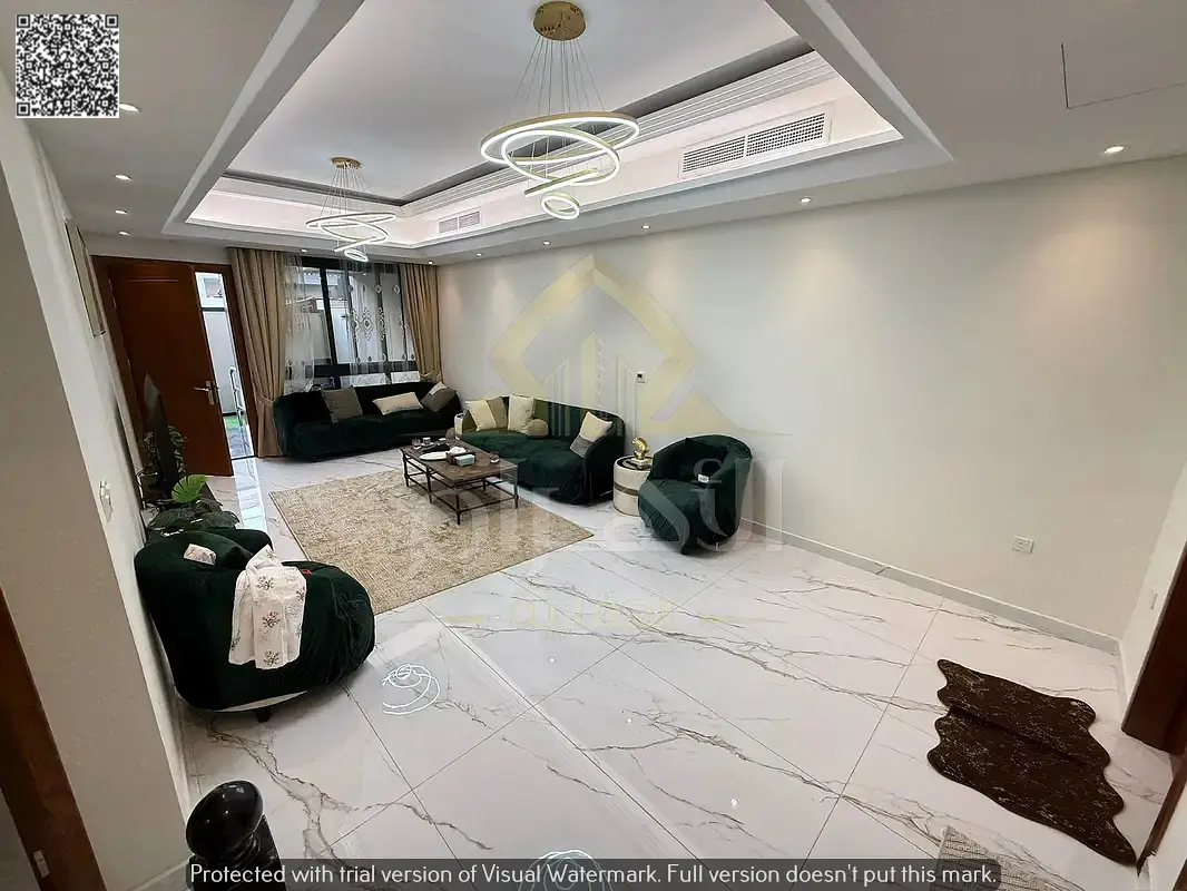 Own a luxury villa with no down payment, directly opposite a mosque, close to all amenities. The price (including electricity, water, and central air