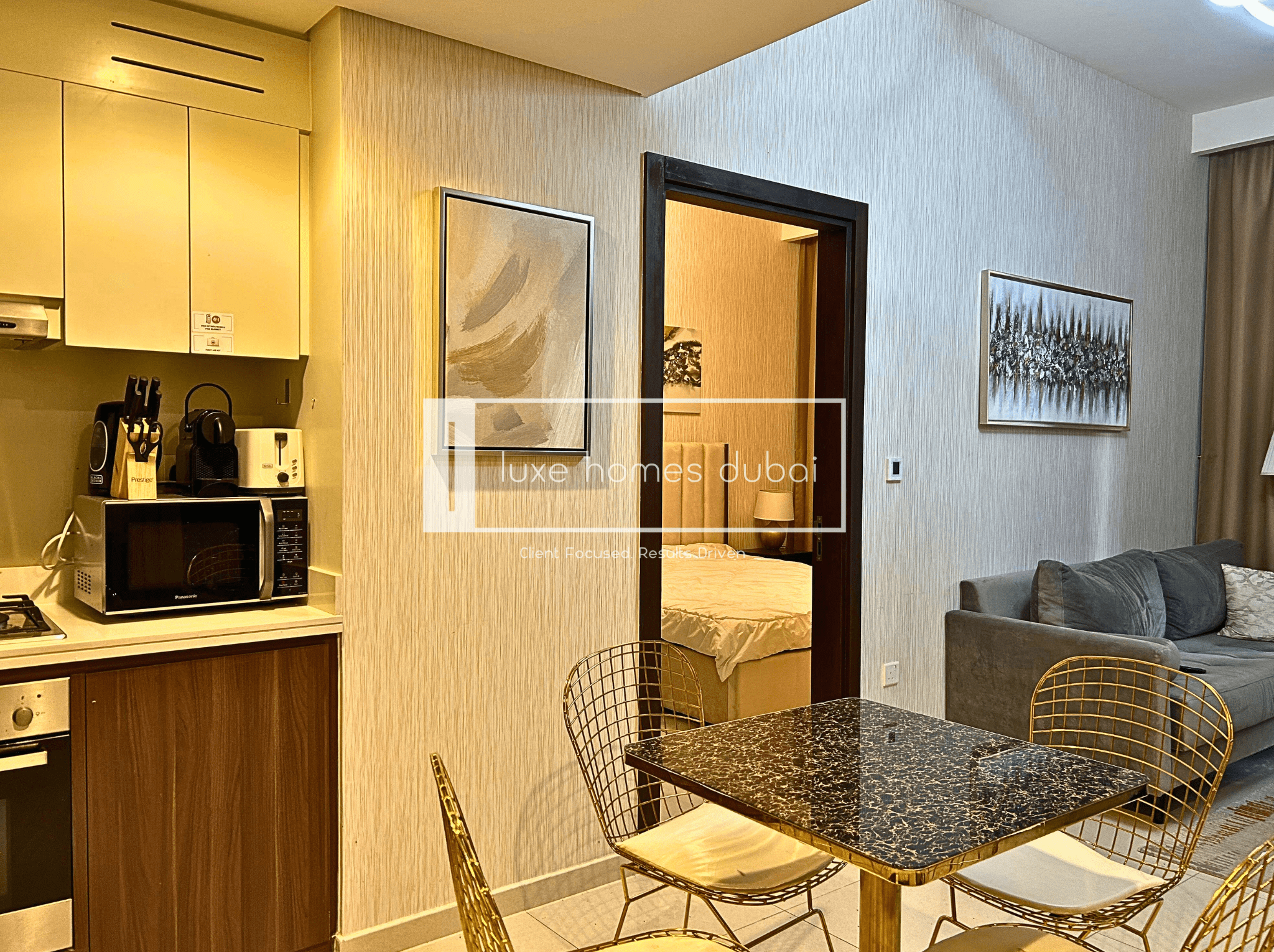 Mid Floor | Furnished 2BHK | Partial Canal Views
