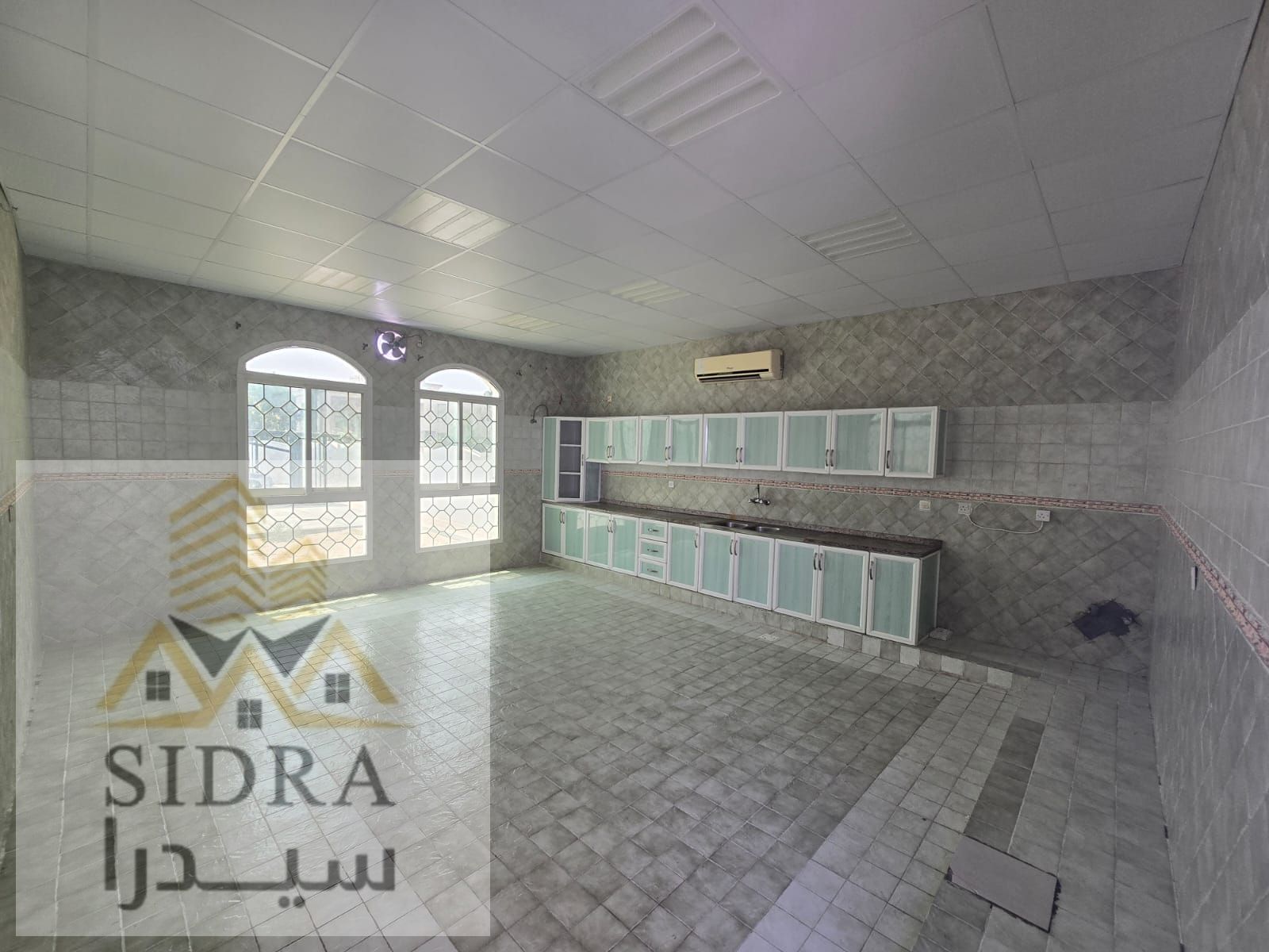 The villa is located in Al Jurf 2, Ajman, on University Street, opposite McDonald's and close to the court.