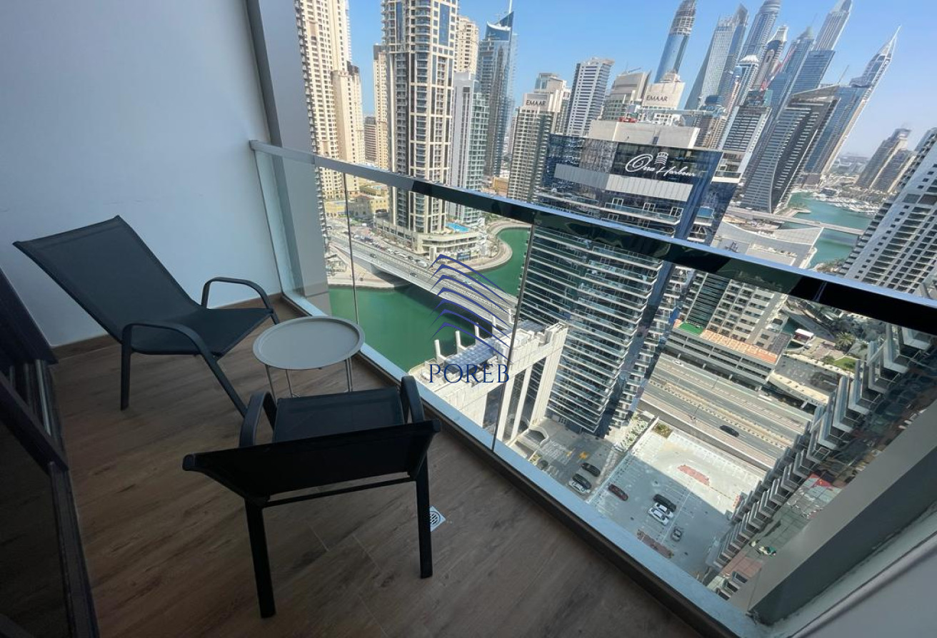 Luxury 1BR | Furnished | Low Floor | Marina View