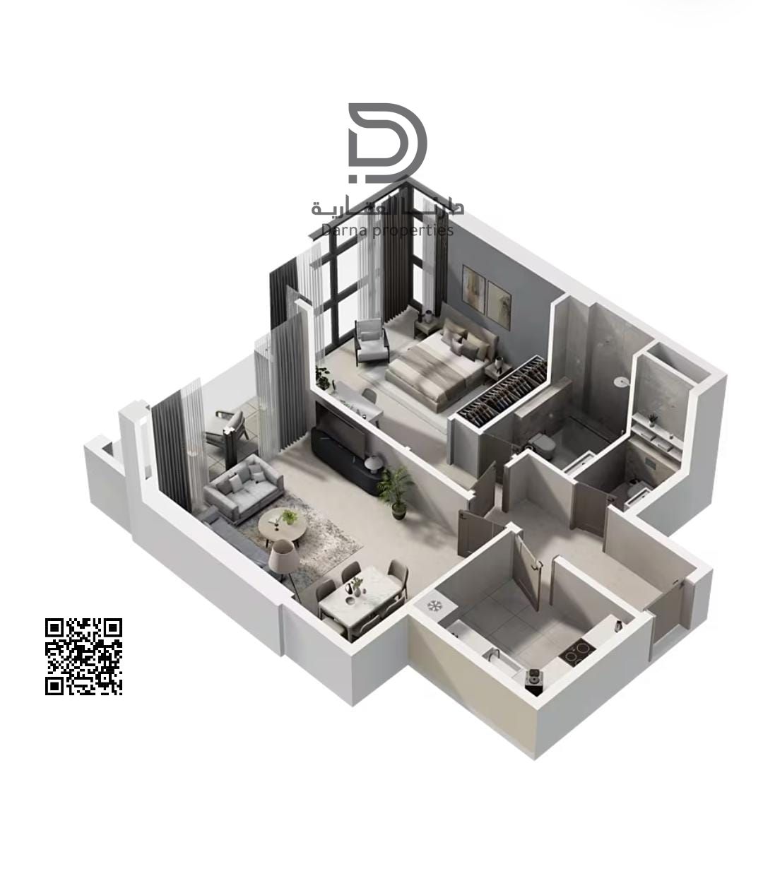 Own a one-bedroom apartment in Oasis Towers 3 with a strategic prime location in Al Rashidiya, Ajman, featuring an open view, ideal for living or inve