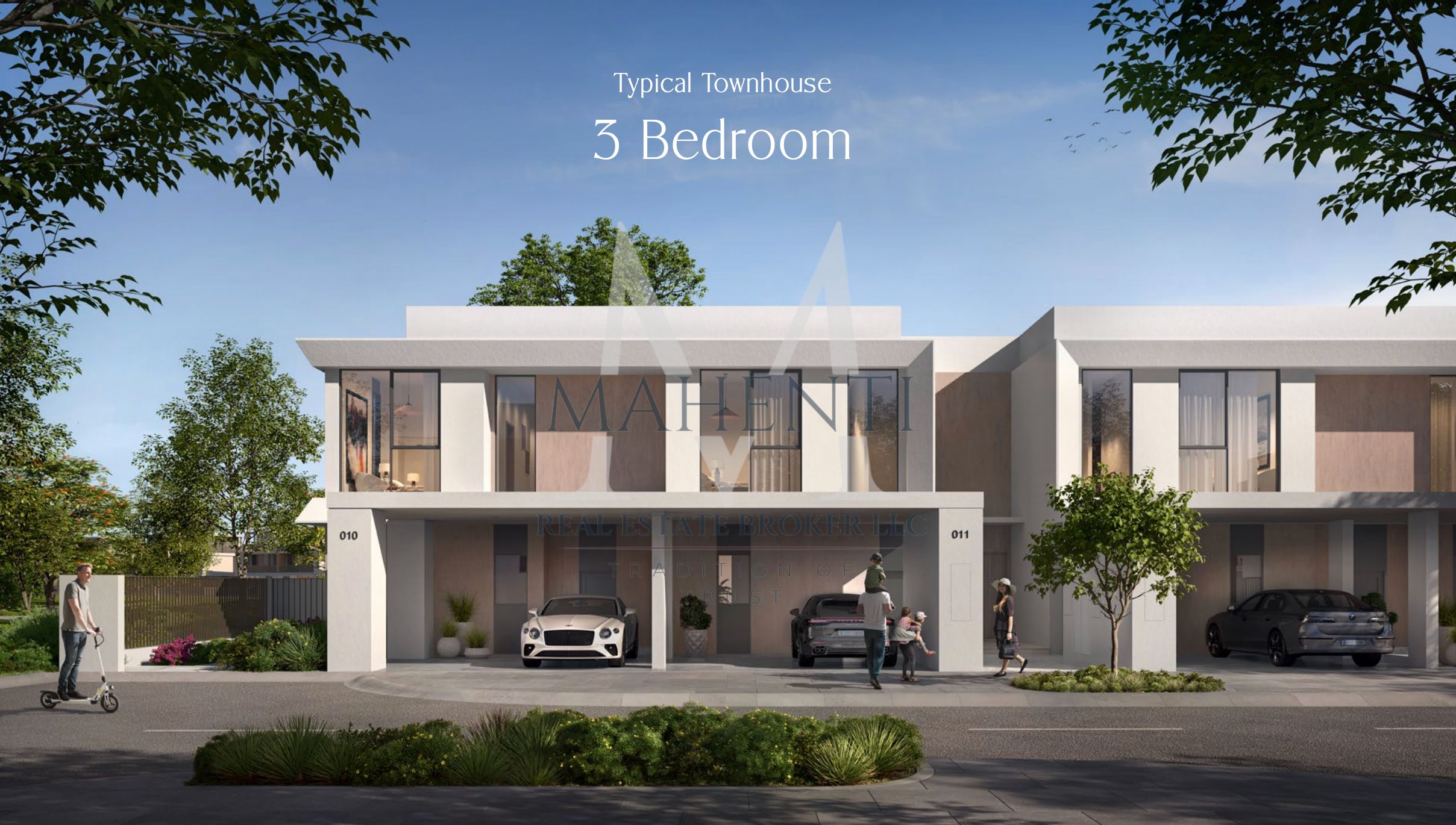 3-Bedroom Single Row Townhouse | Central Park facing