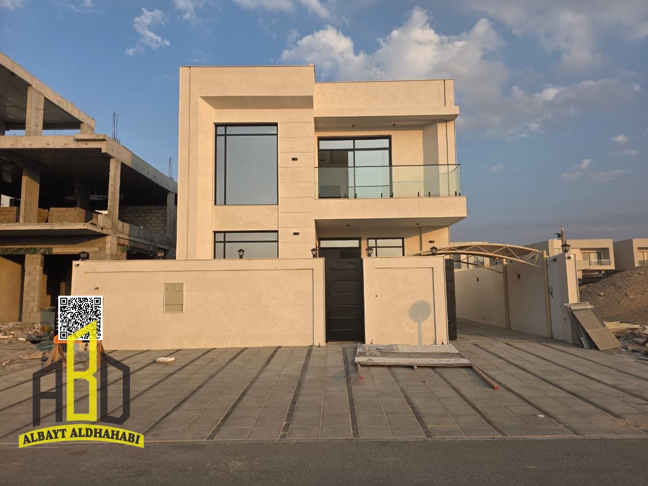 Luxury Villa for Sale in Al Zahia, Ajman – Including Registration, Covered Carport & Central AC