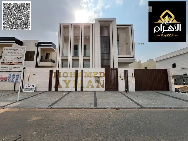 Luxury villa for sale in Al Alia area, one of the most prestigious residential areas in Ajman