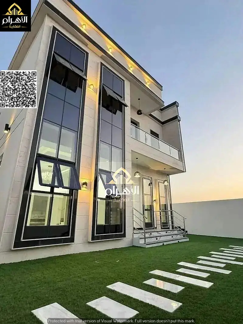 Villa for sale in Al Helio, Ajman – registration fees included | 3 master bedrooms | maid's room | living room and majlis with washrooms | kitchen