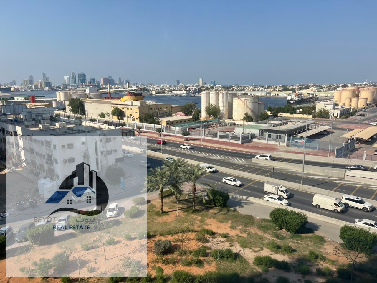 For Rent in Ajman – Al Rashidiya 1 Pearl Towers Spacious 2 Bedroom + Living Room apartment, ideal for families, located in a prime area close to all