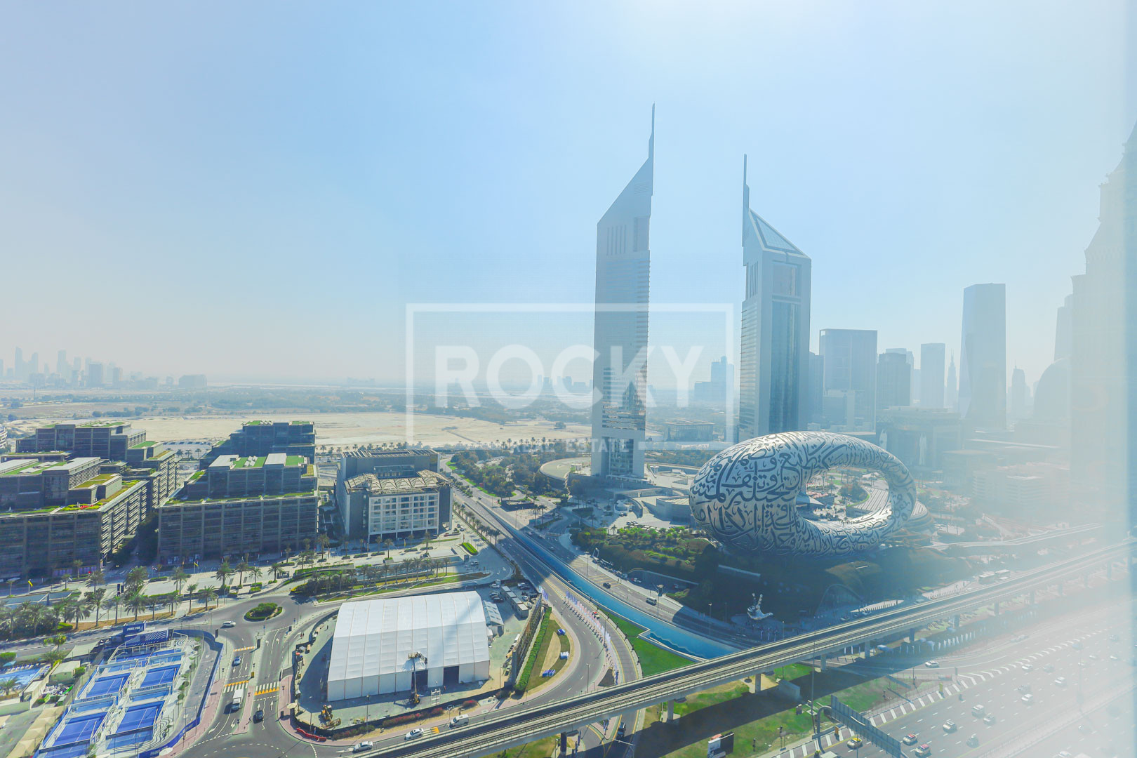 Sheikh Zayed Road View | 3 Parking | Fitted office