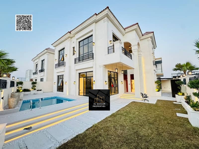 Royal luxury with an open green view – The exceptional Jasmine Villa Direct view of Al Hamidiya Park | Private pool | All-inclusive (air conditi