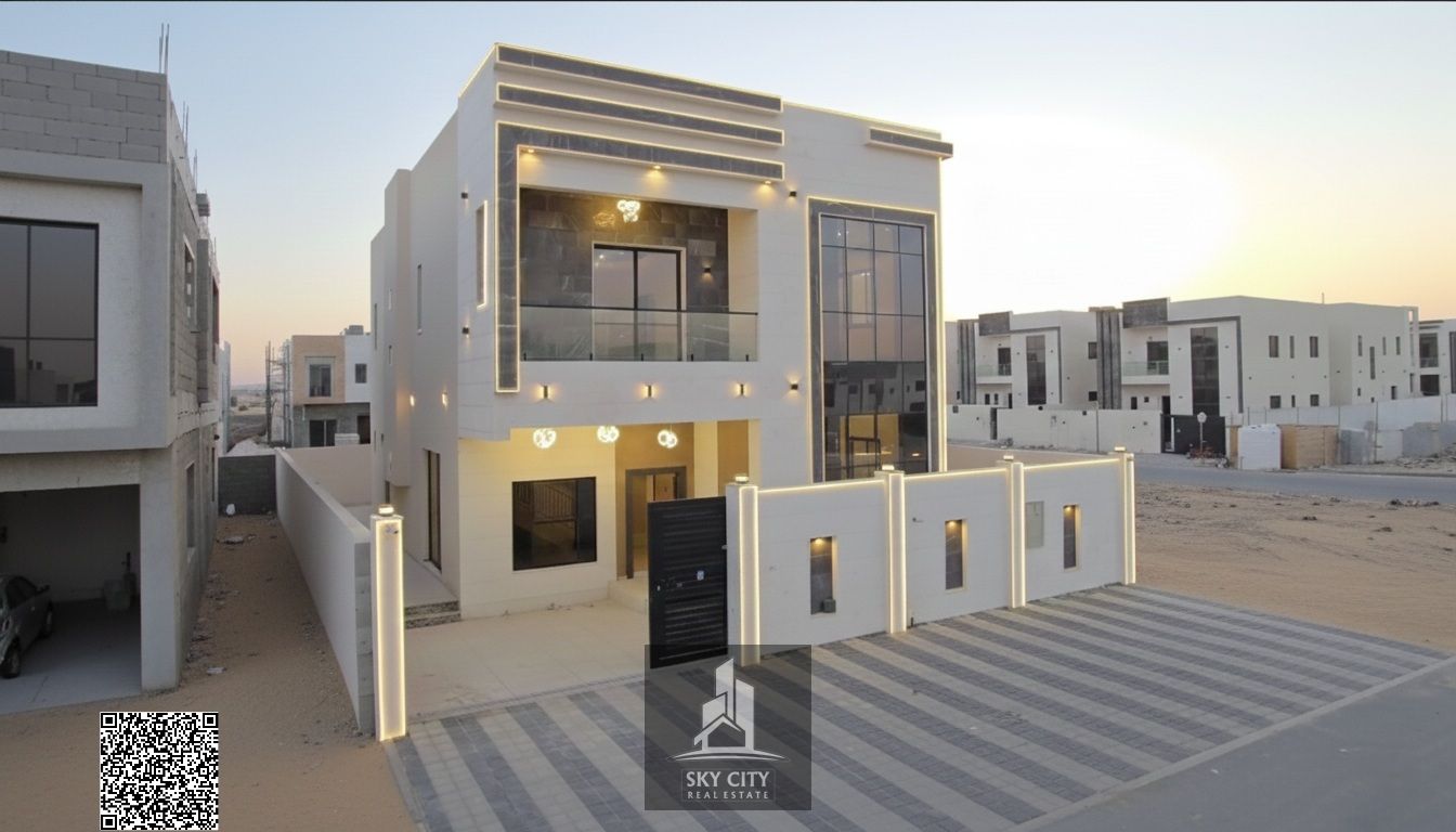 An excellent investment opportunity: own a modern villa with 5 master bedrooms behind Al Qabail Mall and just one minute away from Sheikh Mohammed Bin Zayed Road at the lowest price and with the best finishes. Freehold ownership directly from the owner an