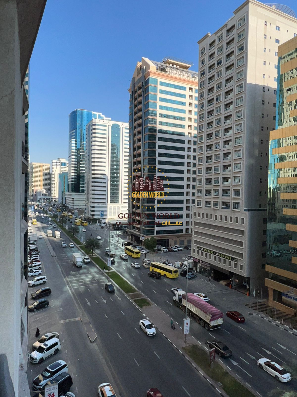 Three Bedroom Apartment with Balcony and Open View in Al Taawun Featuring Spacious Layout and Comfortable Living